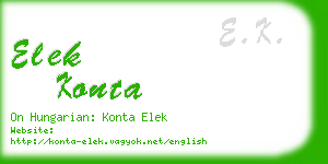 elek konta business card